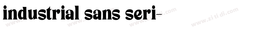 industrial sans seri字体转换